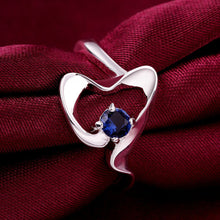 design luxurio silver plated rings insets sapphire prices in euros joias hbr014 J4U66