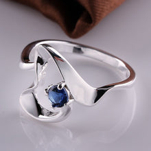 design luxurio silver plated rings insets sapphire prices in euros joias hbr014 J4U66