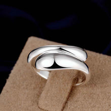 design luxurio silver wedding ring dual round anel masculino wedding decoration hbr047 J4U66