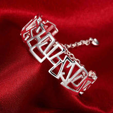 jewellery charms silver plated rough men bracelet love smtb23 J4U66