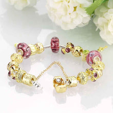 jewellery charms silver plated charm bracelet road multicolored beads pulsera costume jewellery J4U66