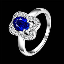 jewellery charms silver plated engagement ring tetragonal crystal insets anel masculino bone fspr045 J4U66