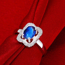 jewellery charms silver plated engagement ring tetragonal crystal insets anel masculino bone fspr045 J4U66
