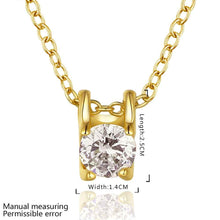 gorgeous 18k gold plated necklace women heart stone crystal zircon colar feminino sport smtpn01 J4U66