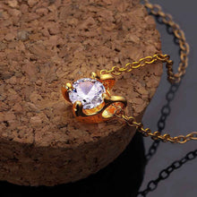 gorgeous 18k gold plated necklace women heart stone crystal zircon colar feminino sport smtpn01 J4U66