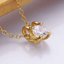 gorgeous 18k gold plated necklace women heart stone crystal zircon colar feminino sport smtpn01 J4U66