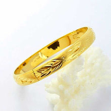 gorgeous 24k gold plated charms bangle women wedding bracelet joyas hbb04 J4U66