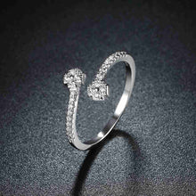 gorgeous real sterling silver rings with flowers bague femme joias hbr21 J4U66