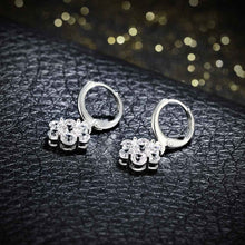 gorgeous silver channel earrings simulated pearl flower brincos gift for her smte23 J4U66