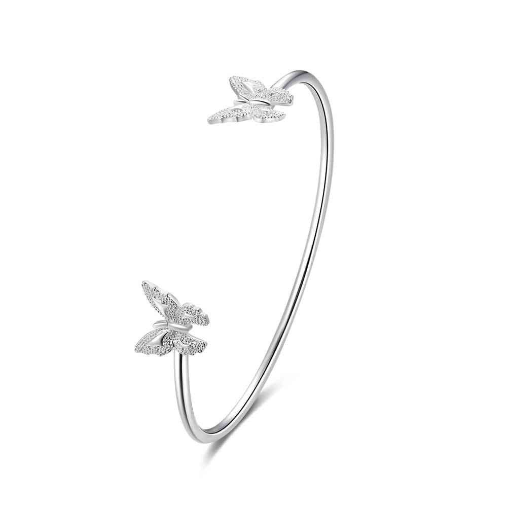 gorgeous silver butterfly men bracelet oso smtb22 J4U66