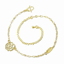 gorgeous silver bracelet anklets double flower ankle bracelet diy hba010 J4U66