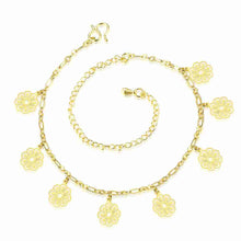 gorgeous silver bracelet anklets double flower ankle bracelet diy hba010 J4U66
