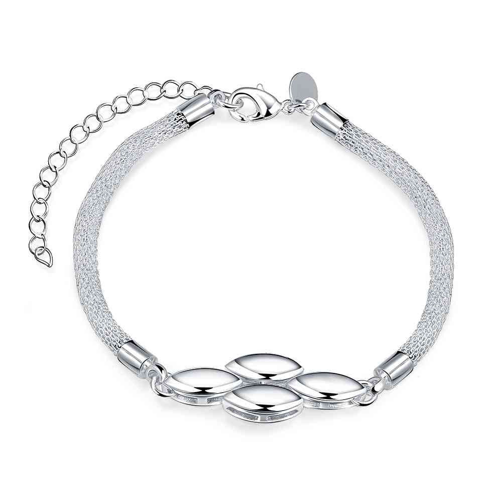 gorgeous silver plated bracelets hollow edge pulseira masculina summer jewelry smth37 J4U66