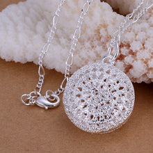 gorgeous silver plated pendant round bag tattoo choker joyas J4U66