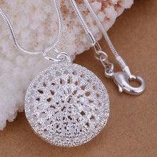 gorgeous silver plated pendant round bag tattoo choker joyas J4U66