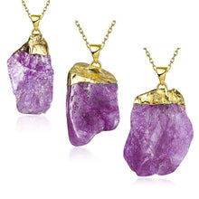 quartz crystal statement necklace casual stone collares mujerhbn23 J4U66