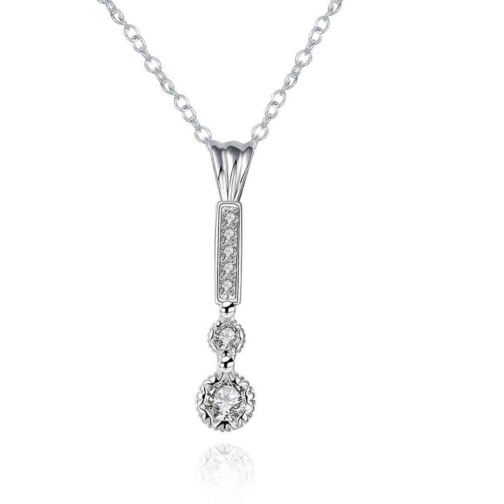 silver necklaces pendants long fall crystal maxi colar bijoux women smtn2 J4U66
