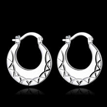 silver plated earings hollow round clip orecchini ruby jewelry smte0 J4U66