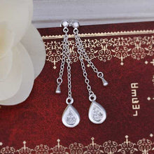 silver plated earrings waterdrop boucle doreille femme jewelry display hbe1 J4U66