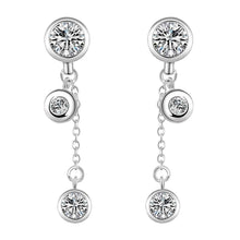 silver plated earrings waterdrop boucle doreille femme jewelry display hbe1 J4U66
