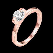 18k gold plated engagement ring package inserts crystal aneis ruby jewelry J4U66