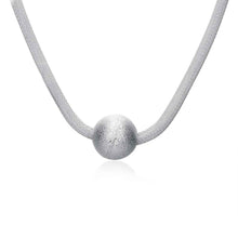 silver pendant sand net maxi necklace bone smtn12 J4U66