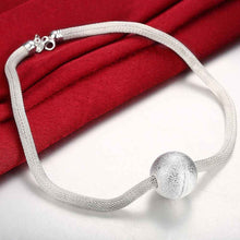 silver pendant sand net maxi necklace bone smtn12 J4U66