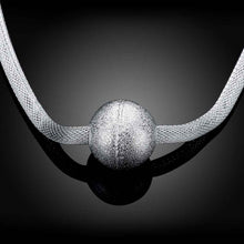 silver pendant sand net maxi necklace bone smtn12 J4U66