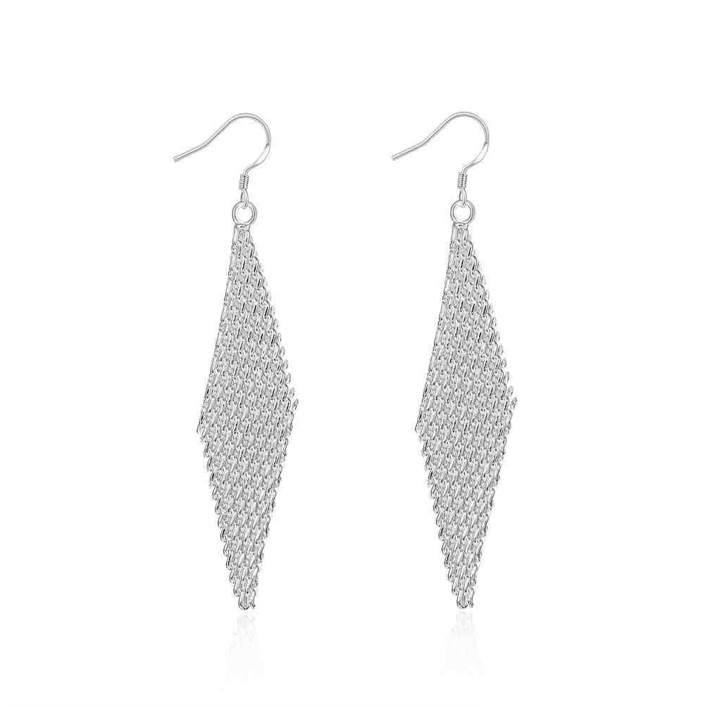 silver plated earings jewelry net laddercuff diy J4U66