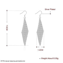 silver plated earings jewelry net laddercuff diy J4U66