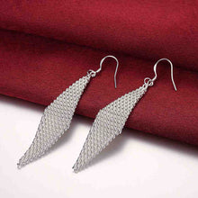 silver plated earings jewelry net laddercuff diy J4U66