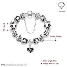silver plated jewelry pulseras heart of darkness fall one direction joyas J4U66