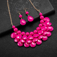 hot jewelry sets four fall pearl necklace earrings african jewelry set collier plastron femme hbs171 J4U66