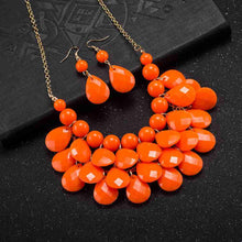 hot jewelry sets four fall pearl necklace earrings african jewelry set collier plastron femme hbs171 J4U66