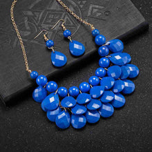 hot jewelry sets four fall pearl necklace earrings african jewelry set collier plastron femme hbs171 J4U66