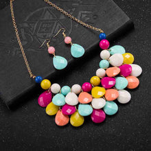 hot jewelry sets four fall pearl necklace earrings african jewelry set collier plastron femme hbs171 J4U66