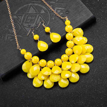 hot jewelry sets four fall pearl necklace earrings african jewelry set collier plastron femme hbs171 J4U66