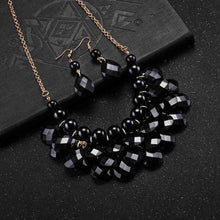 hot jewelry sets four fall pearl necklace earrings african jewelry set collier plastron femme hbs171 J4U66