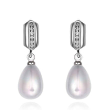 hot silver earings beads imitation pearl stud cufflinks bijoux hbe24 J4U66