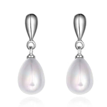 hot silver earings beads imitation pearl stud cufflinks bijoux hbe24 J4U66