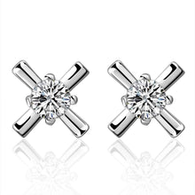 hot silver earrings for women crossfit stud cufflinks hbe271 J4U66