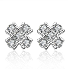 hot silver earrings for women crossfit stud cufflinks hbe271 J4U66
