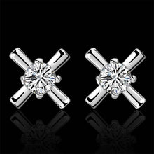 hot silver earrings for women crossfit stud cufflinks hbe271 J4U66
