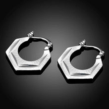 hot silver plated earrings for women quadrilateral clip pendientes ruby jewelry smte7 J4U66
