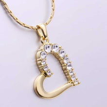 hot 18k gold plating necklaces pendants love rock beads collares mujer horloge J4U66