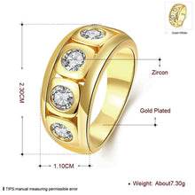 hot 18k gold plated ring winding inlaid crystal anillos charms J4U66