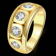 hot 18k gold plated ring winding inlaid crystal anillos charms J4U66