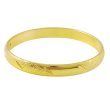 hot 24k gold plated charms bangle garving flower women pulseras joias hbb04 J4U66