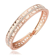 hot austrian crystal charms bangle hollow track women bracelet joyas hbz001 J4U66