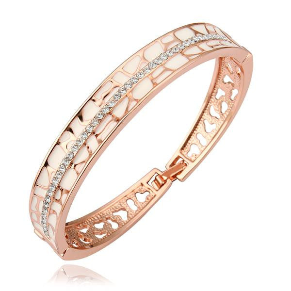 hot austrian crystal charms bangle hollow track women bracelet joyas hbz001 J4U66